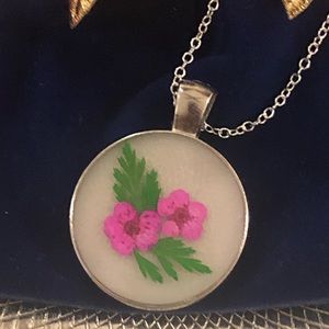 Real Pressed Flower Pendant